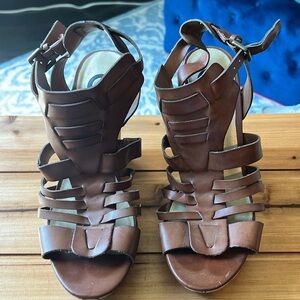 Guess Cork Wedge sandals Brown—Size 8 1/2